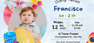 25 Desain Undangan Ulang Tahun Anak